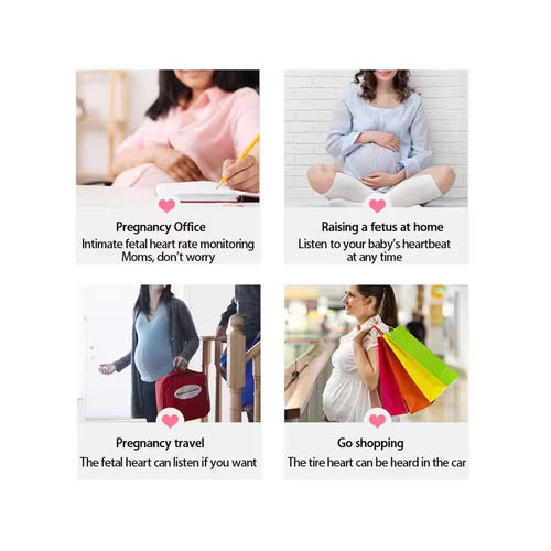 Fetal Heart Rate Monitor Home Pregnancy Baby Fetal Sound Heart Rate Detector in Green