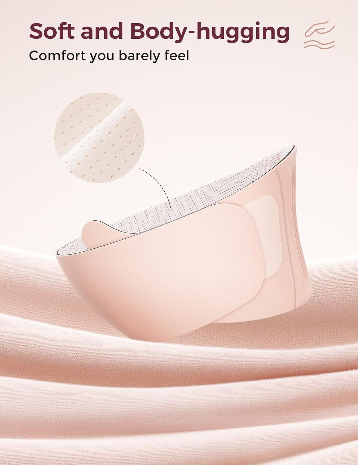 Belly Band for Pregnant Women, Ergonest Back Support Maternity Belt | Breathable One-Piece Belly Band, Easy On/Off, Adjustable, Discreet under Clothes, for Small/Round/High-Carrying Belly