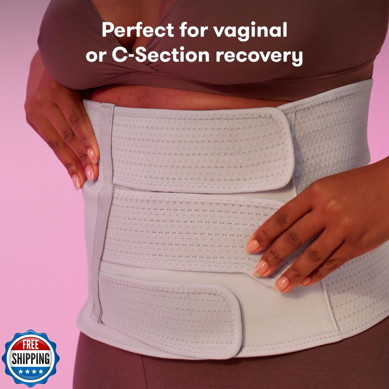Frida Mom Belly Binder Postpartum Recovery, for Natural Delivery and C-Sectio