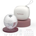 M5 Breast Pump Hands Free, Double Wearable Breast Pump of Baby Mouth Double-Sealed Flange with 3 Modes & 9 Levels, Electric Breast Pump Portable - 24Mm, 2 Pack Blue