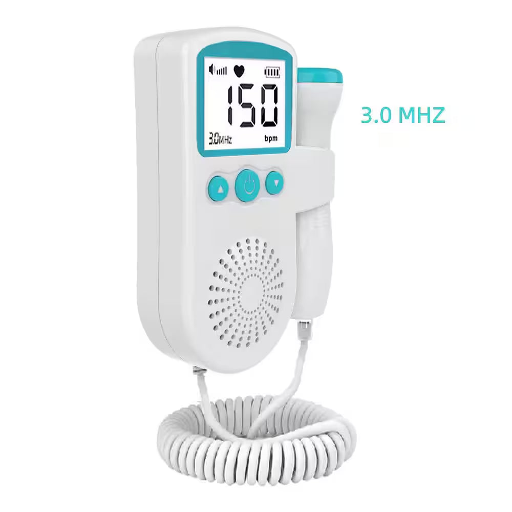 Fetal Heart Rate Monitor Home Pregnancy Baby Fetal Sound Heart Rate Detector in Green